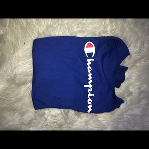 Blue long sleeve champion shirt